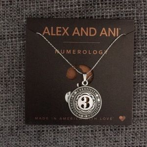 Nwt Alex Ani Numerology 3 Necklace 